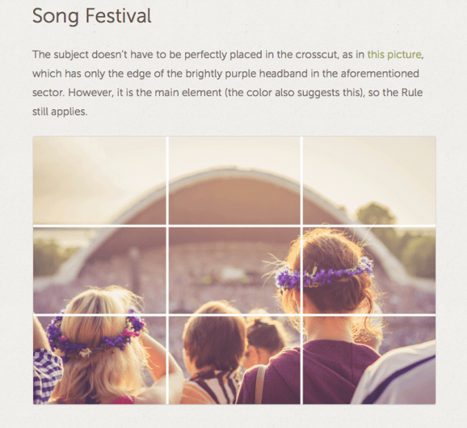 Rule of Thirds Example
